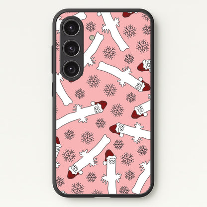 Wiggly Moom Xmas Hat Pattern Galaxy S24FE Case