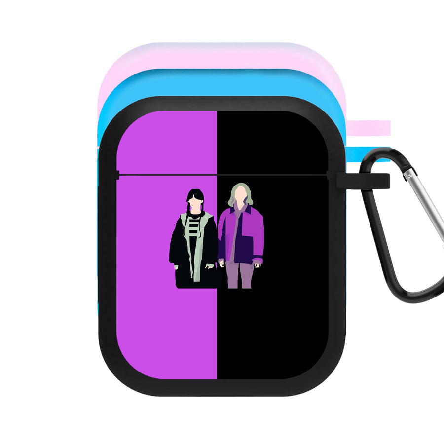 Wednesday And Enid - Wednesday AirPods Case
