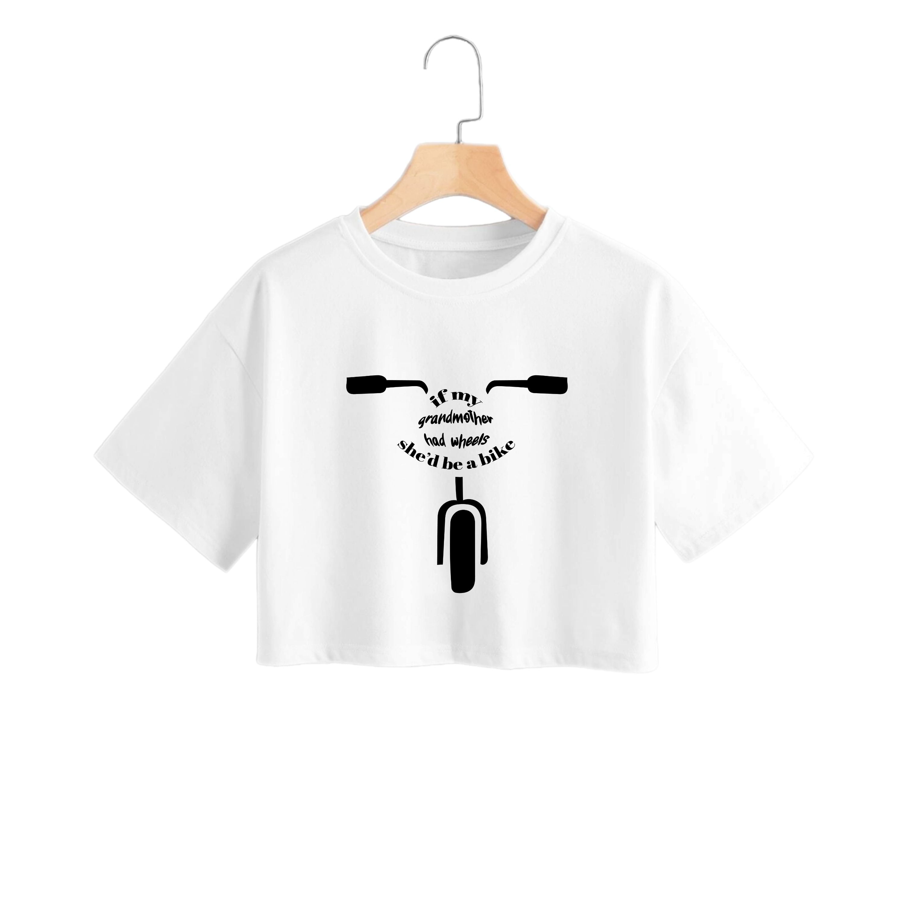 If My Grandmother Had Wheels - British Pop Culture Crop Top