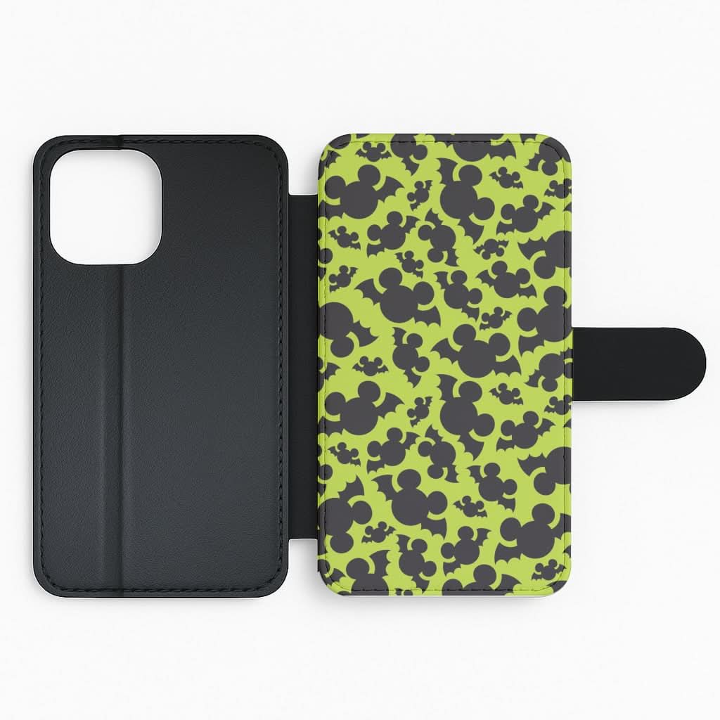 Mouse Bats Pattern Flip Phone Case
