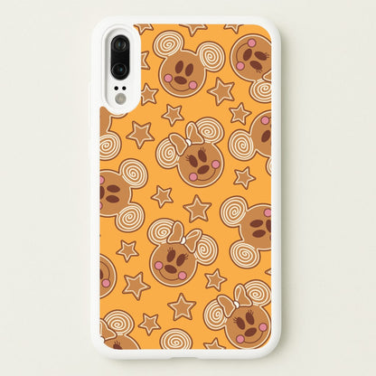 Cartoon Mouse Gingerbread Pattern Huawei P20 Case