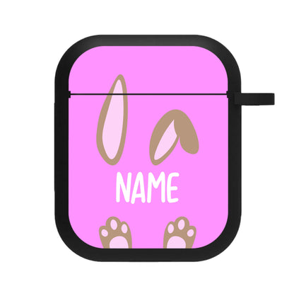 Brown Bunny Personalised AirPods Case