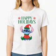 Cute Blue Alien Elf T-Shirt 3