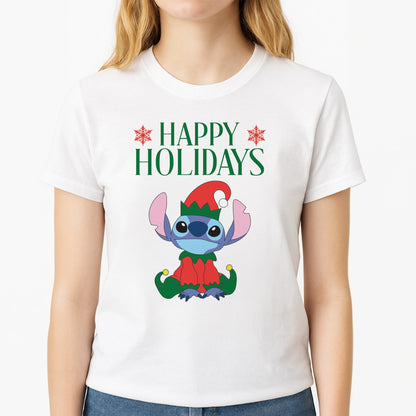 Cute Blue Alien Elf Womens T-Shirt