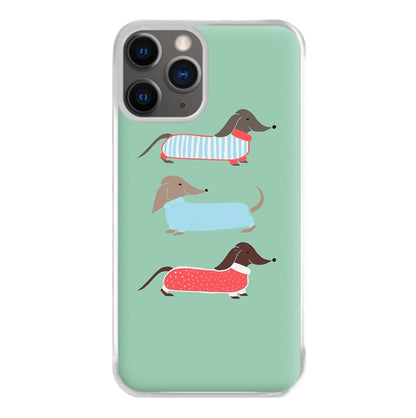 Sausage Dogs in Jumpers Phone Case