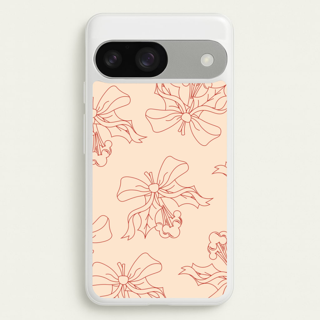 Cartoon Mouse Holly Pattern Google Pixel 9 / 9 Pro Case