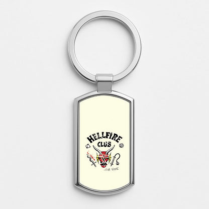 Torn Hellfire Club Silver Metal Keyring