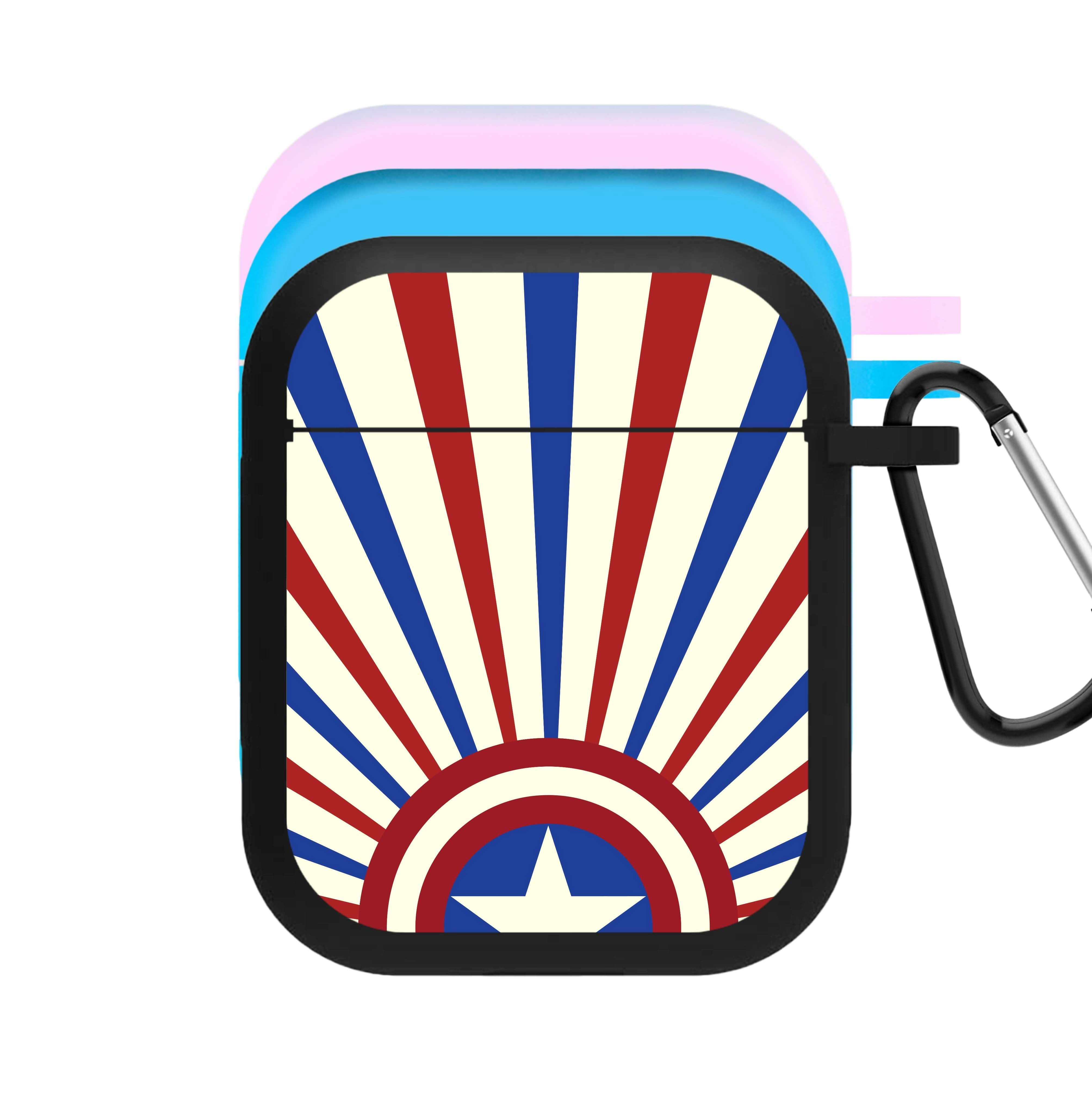 Shield And Stripes AirPods Case