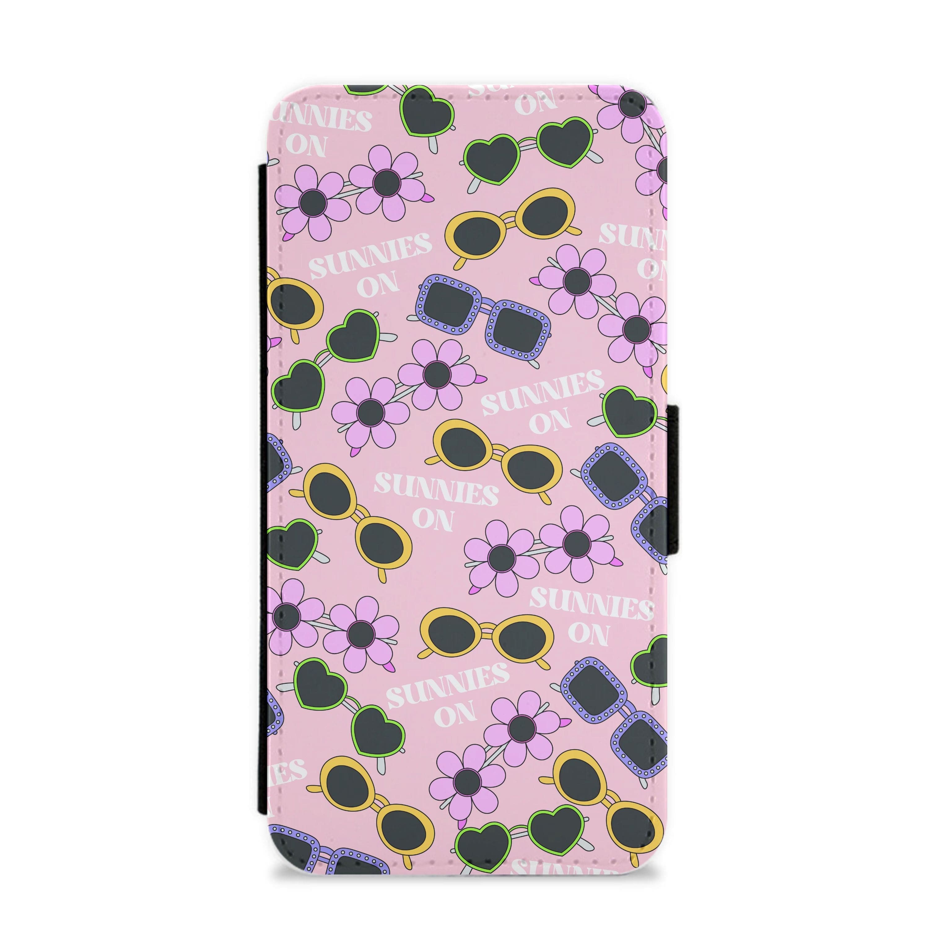 Sunnies On Pattern - Summer Flip / Wallet Phone Case