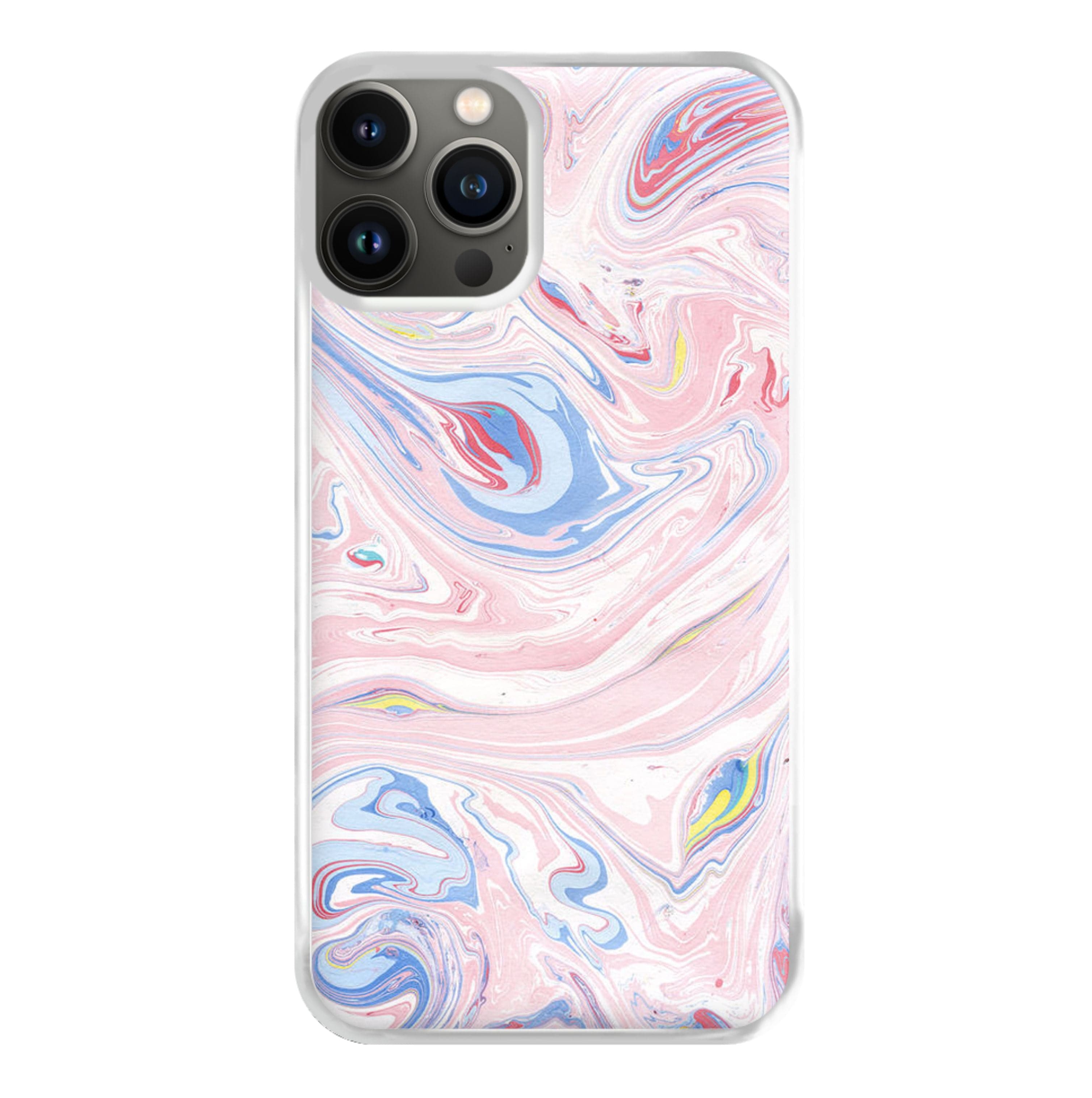 Pink Marble Swirl Phone Case