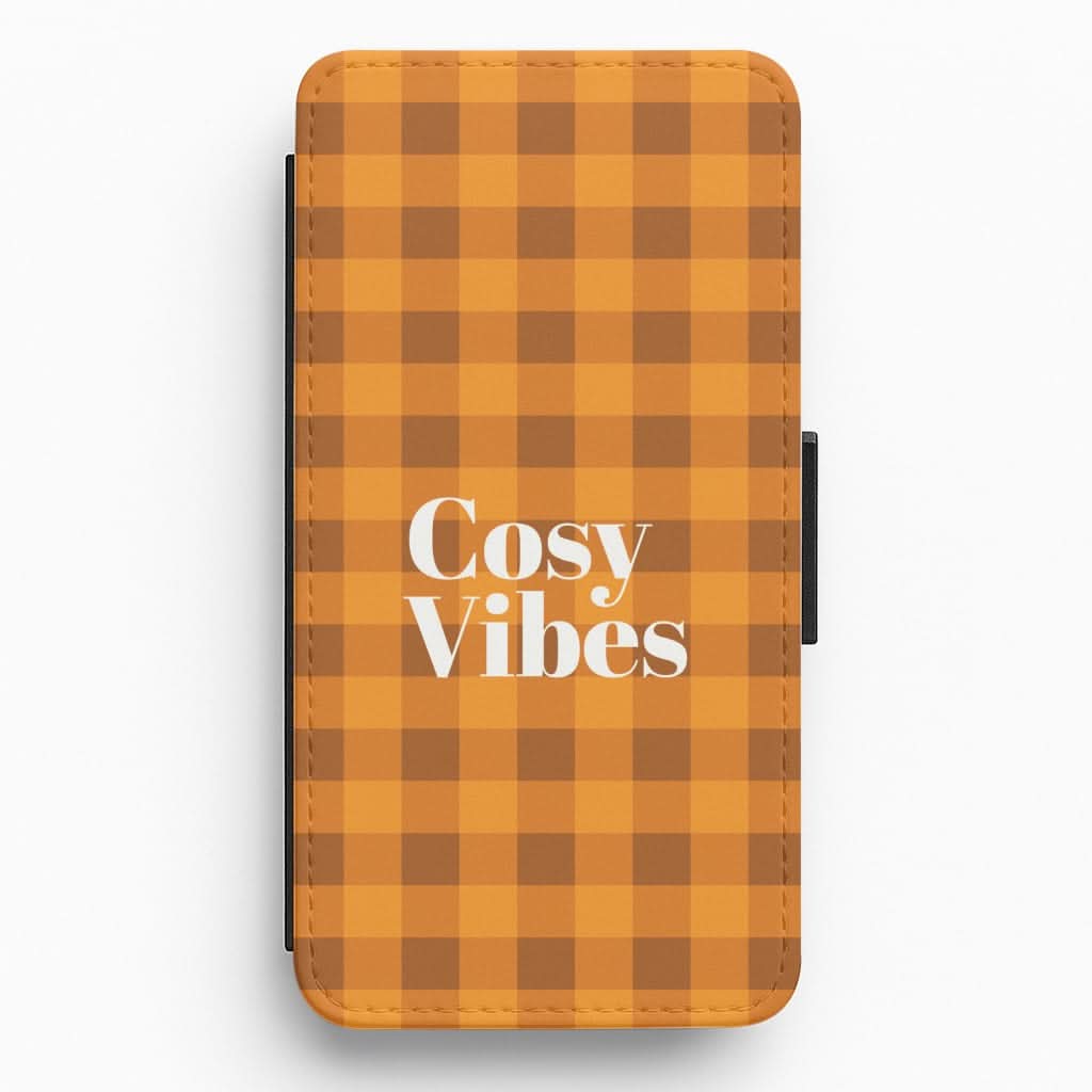 Checkered Cosy Vibes Flip / Wallet Phone Case