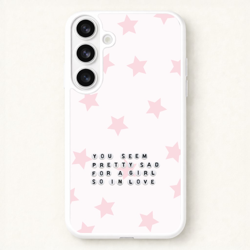 Pretty Sad Letter Beads Galaxy S26 Case