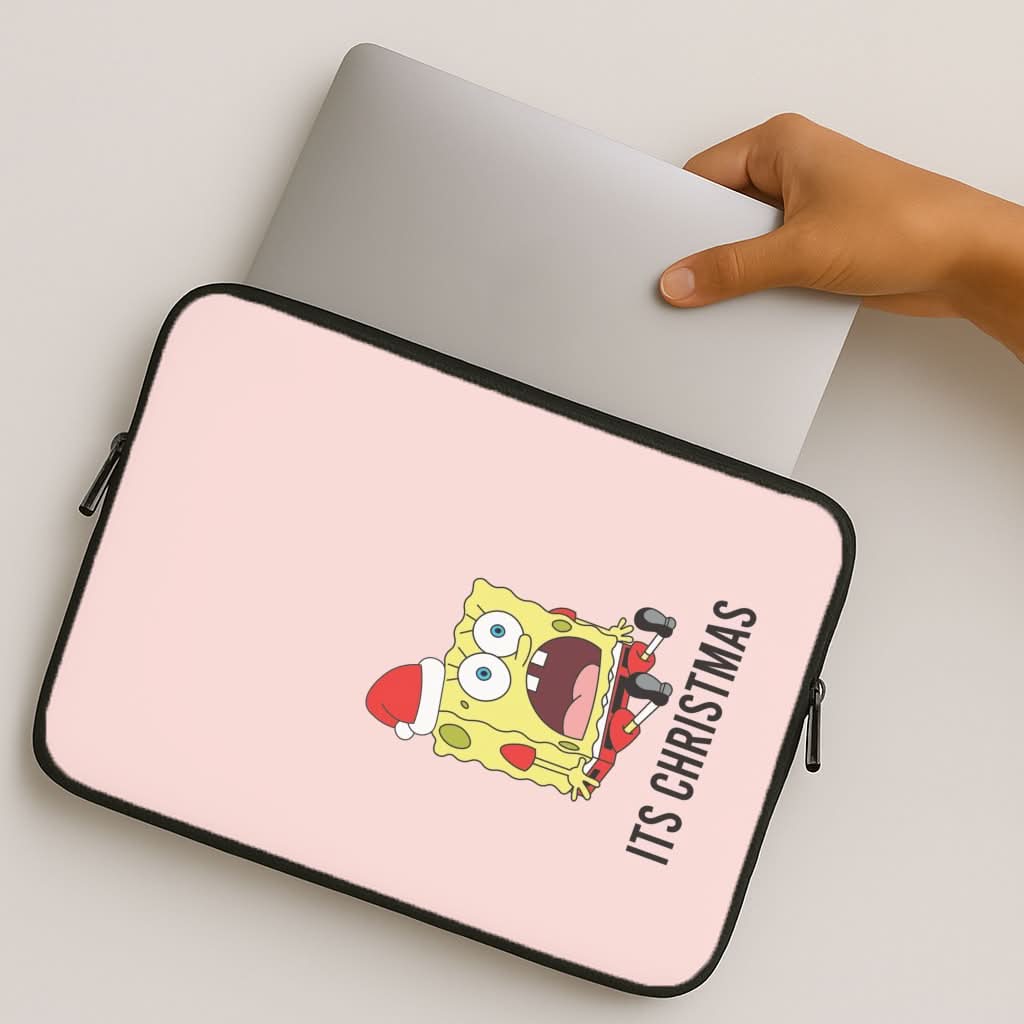 It's Christmas Cartoon Sponge MacBook Cover