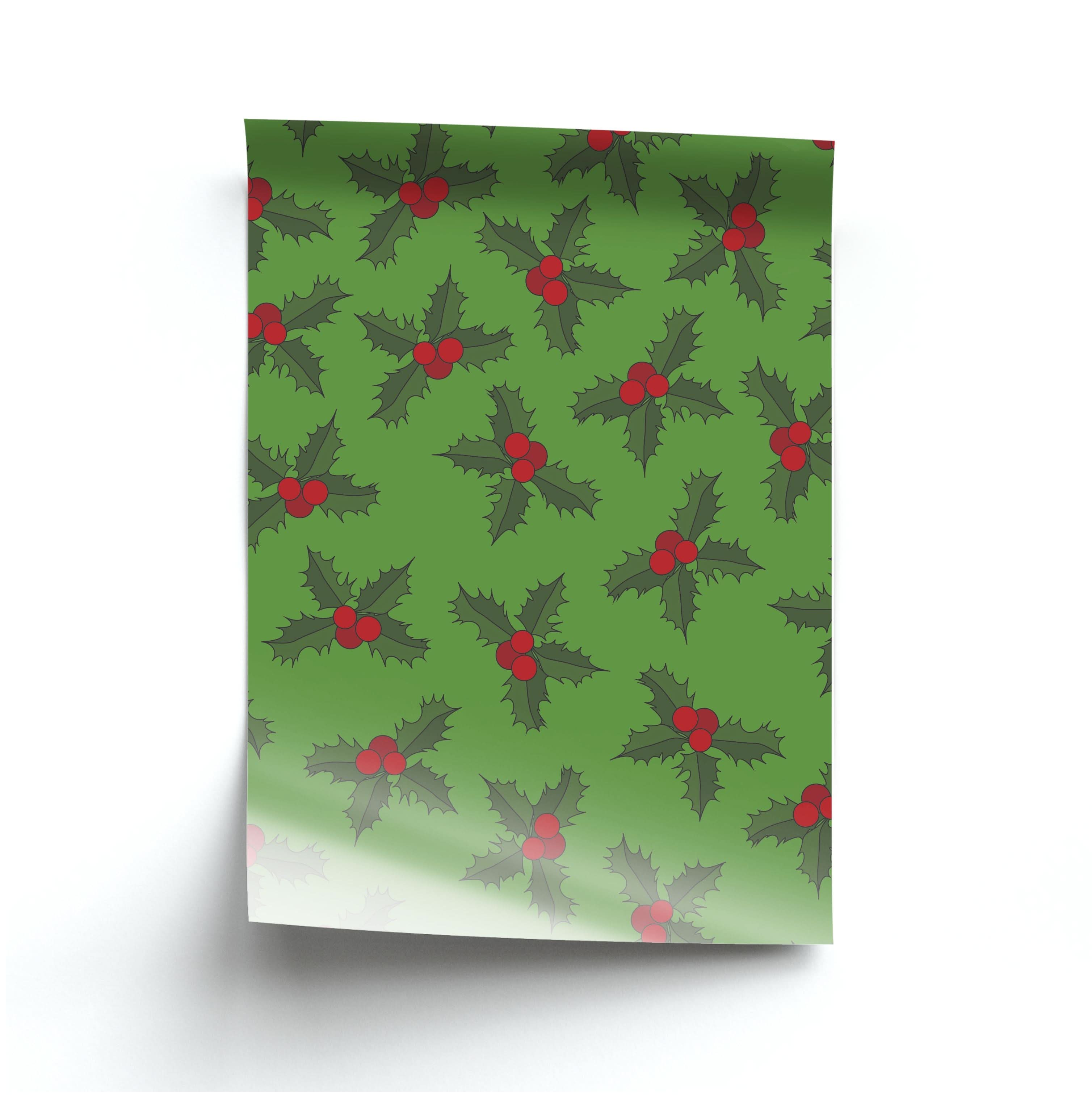 Holly Pattern Poster