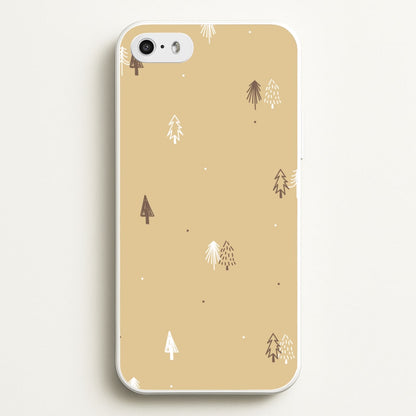 Minimal Christmas Trees Pattern iPhone 5 / 5s / SE 2016 Case