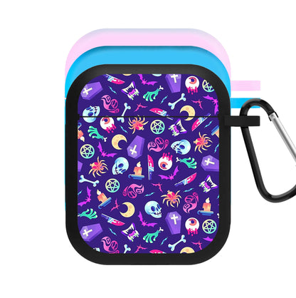 Horroriffic Halloween Pattern AirPods Case