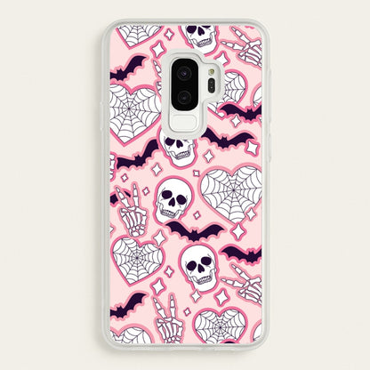 Cute Halloween Stickers Pattern Galaxy S9 Plus Case
