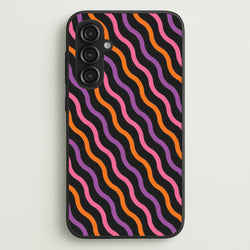 Wavy Abstract Halloween Pattern Galaxy S23FE Case