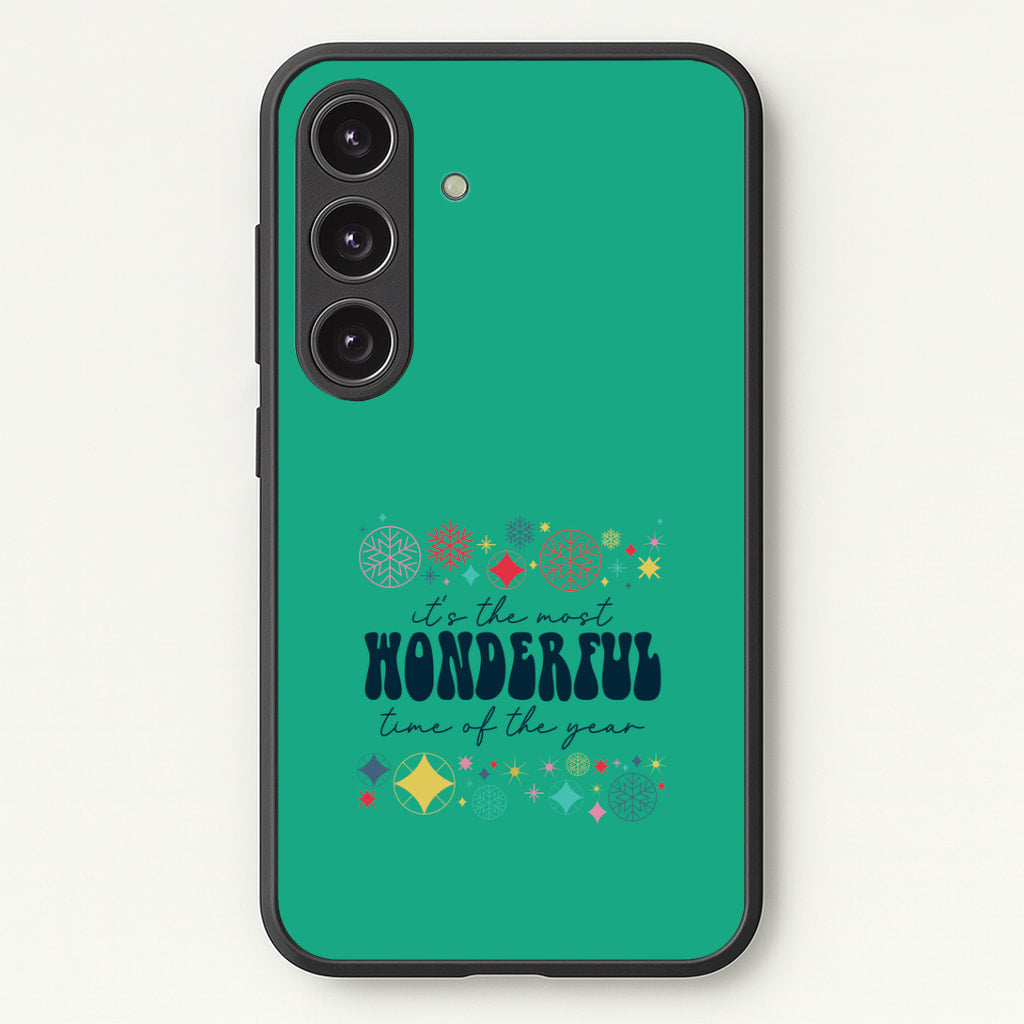 The Most Wonderful Time Of The Year Geometric Galaxy S25 Case