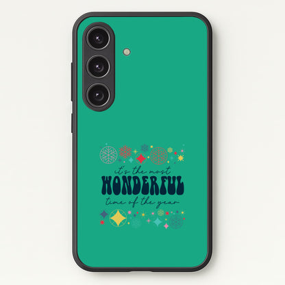 The Most Wonderful Time Of The Year Geometric Galaxy S25 Plus Case