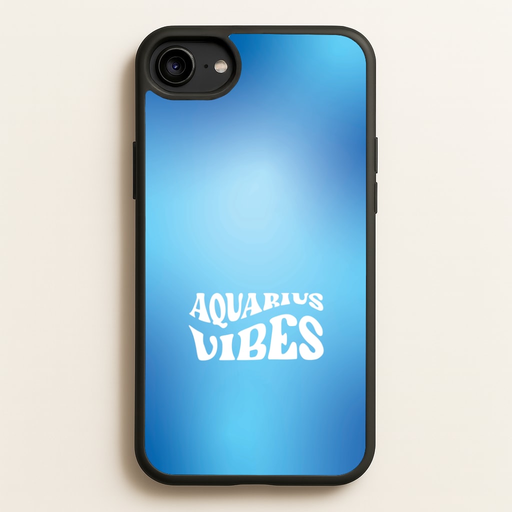 Aquarius Vibes Gradient Zodiac iPhone 6 / 7 / 8 / SE Case