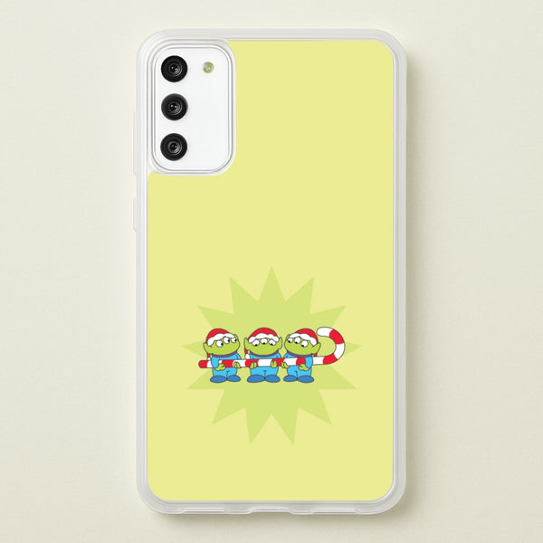Cute Green Aliens Candycane Galaxy A41 Case
