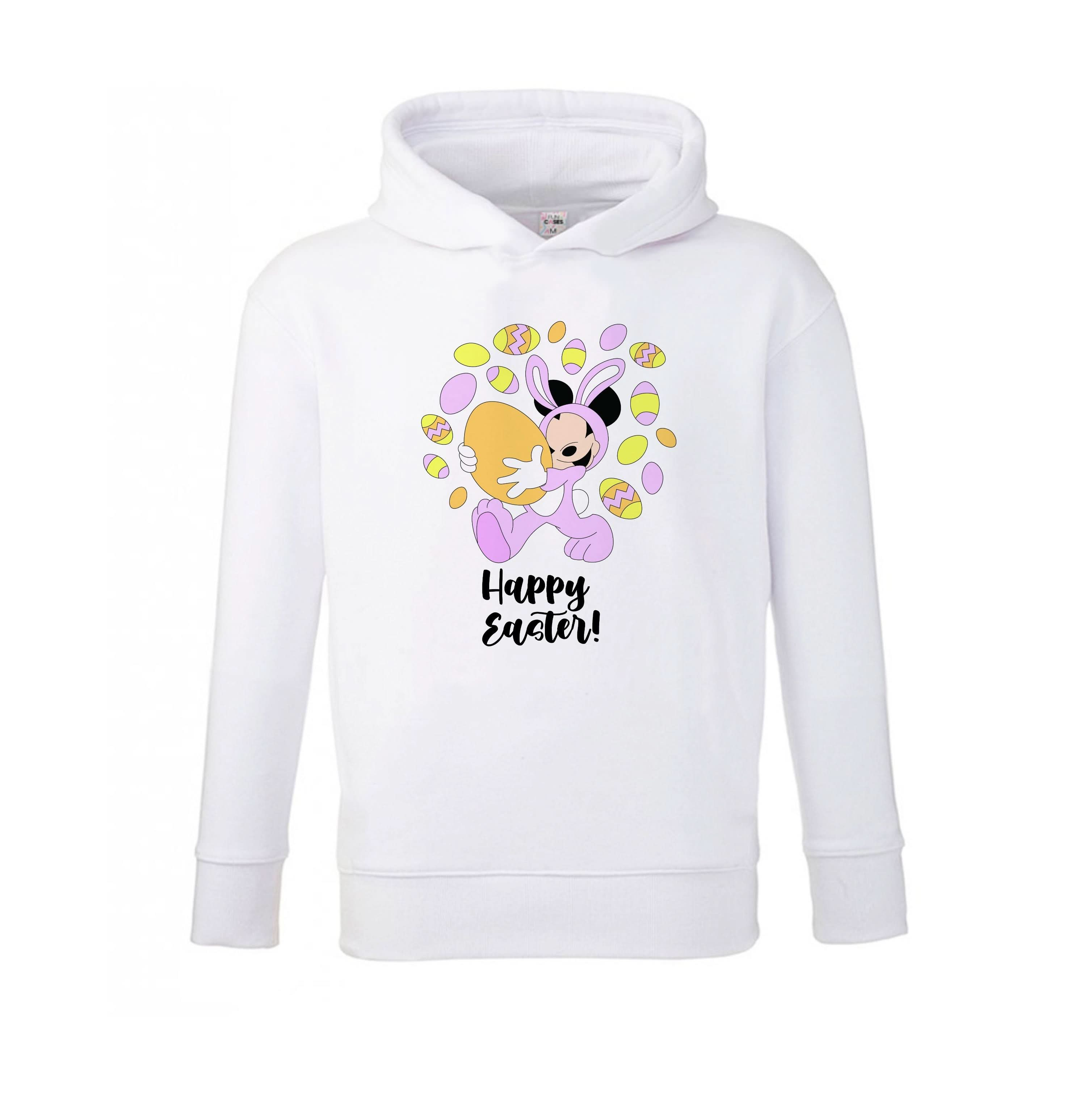 Happy Easter Pink  Kids Hoodie