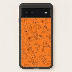 Halloween Plushies Pattern I - Halloween Google Pixel 7 Case