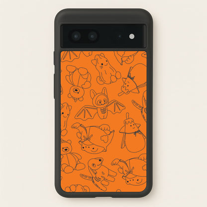 Halloween Plushies Pattern I - Halloween Google Pixel 7 Case