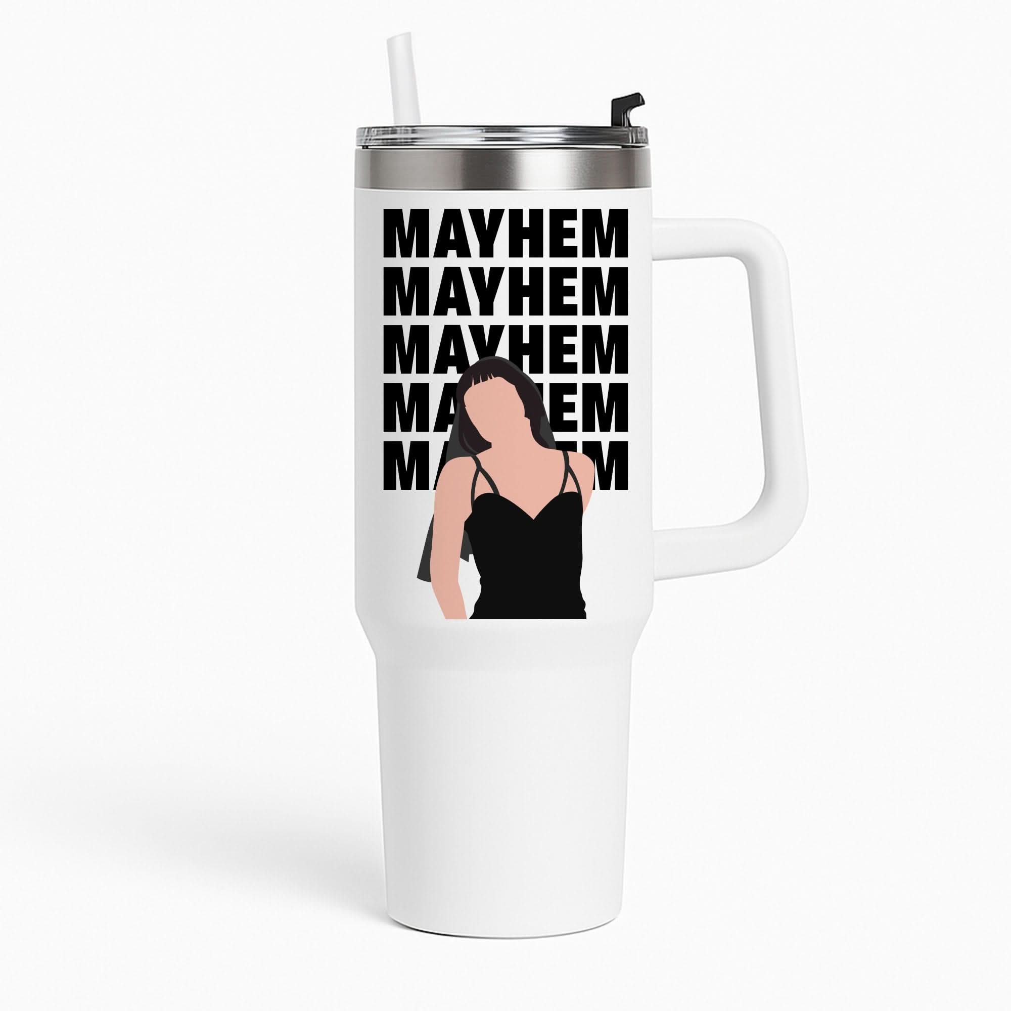 Neon Green Mayhem Tumbler