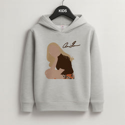 Vintage Pose Grey Kids Hoodie
