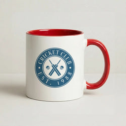 Cricket Badge Red Mug