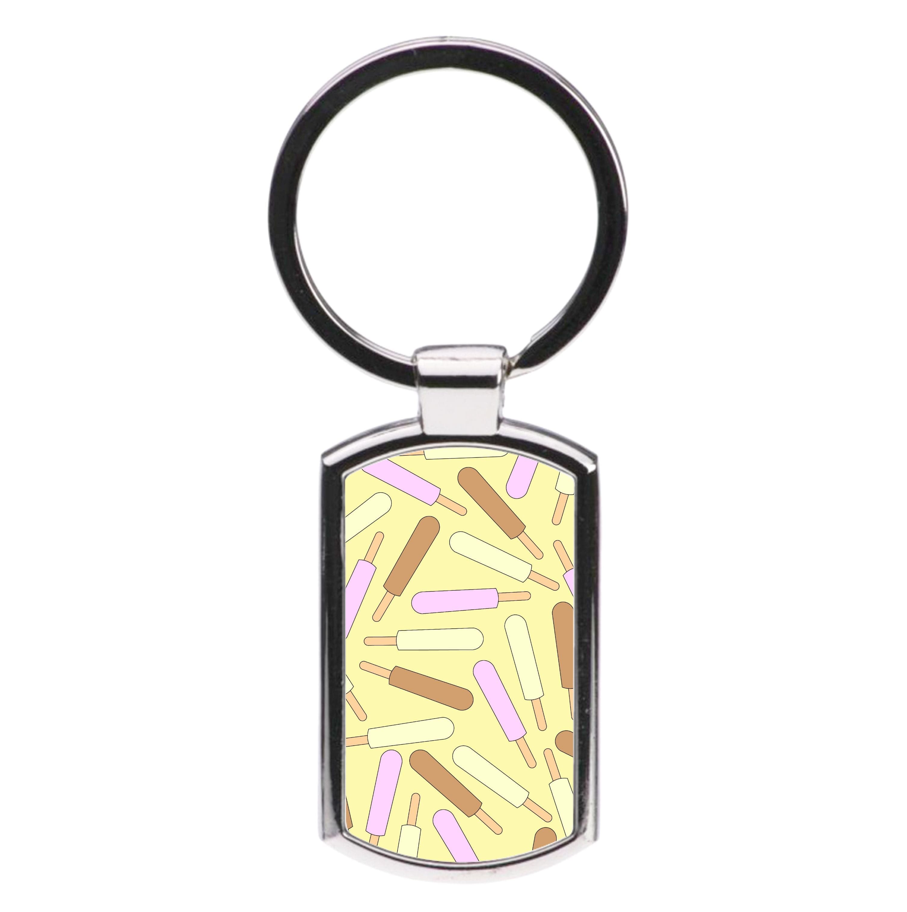 Milk Pops - Ice Cream Patterns Luxury Keyring