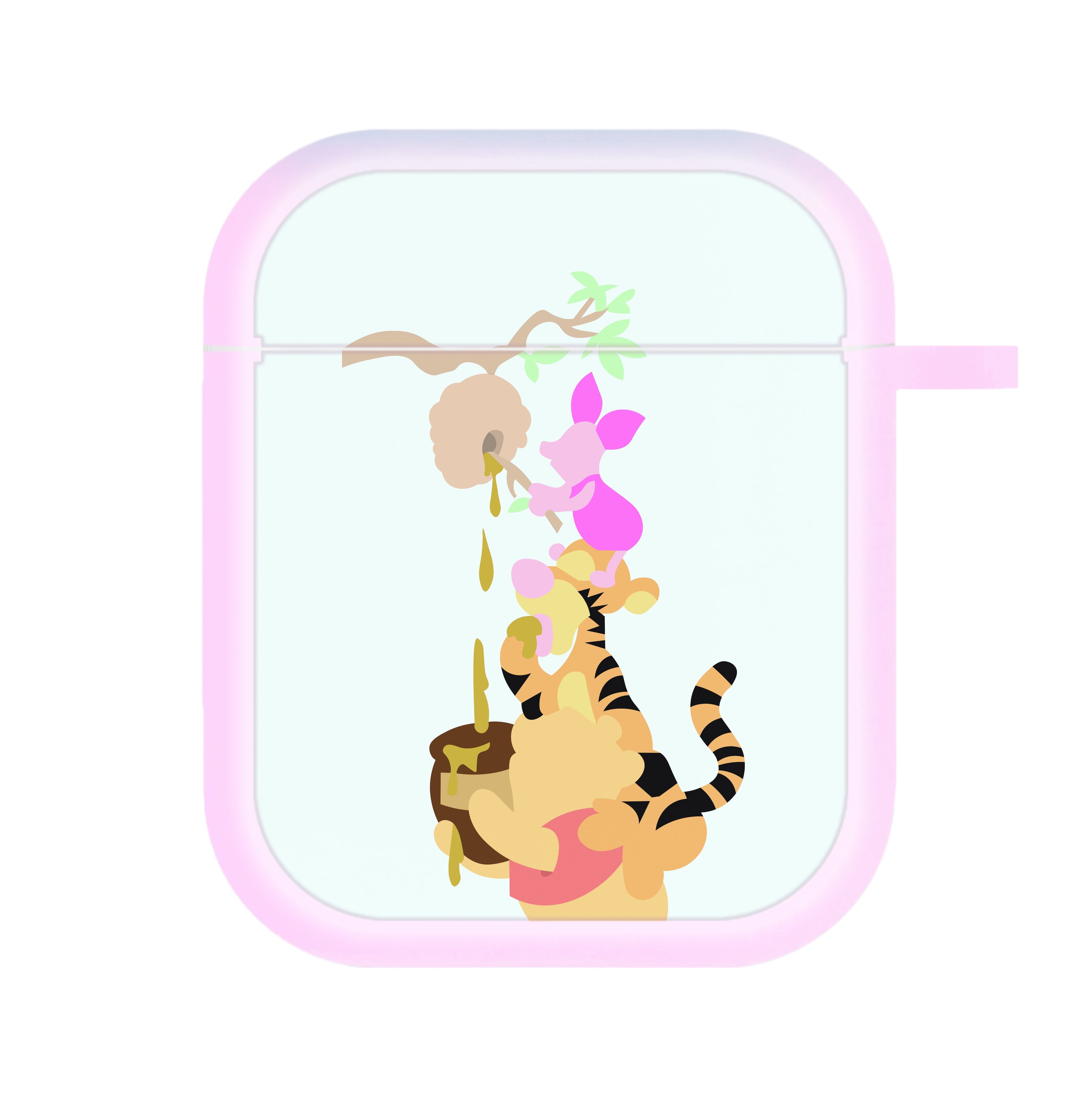 Bouncing Tiger , Piglet , Yellow Bear AirPods Case