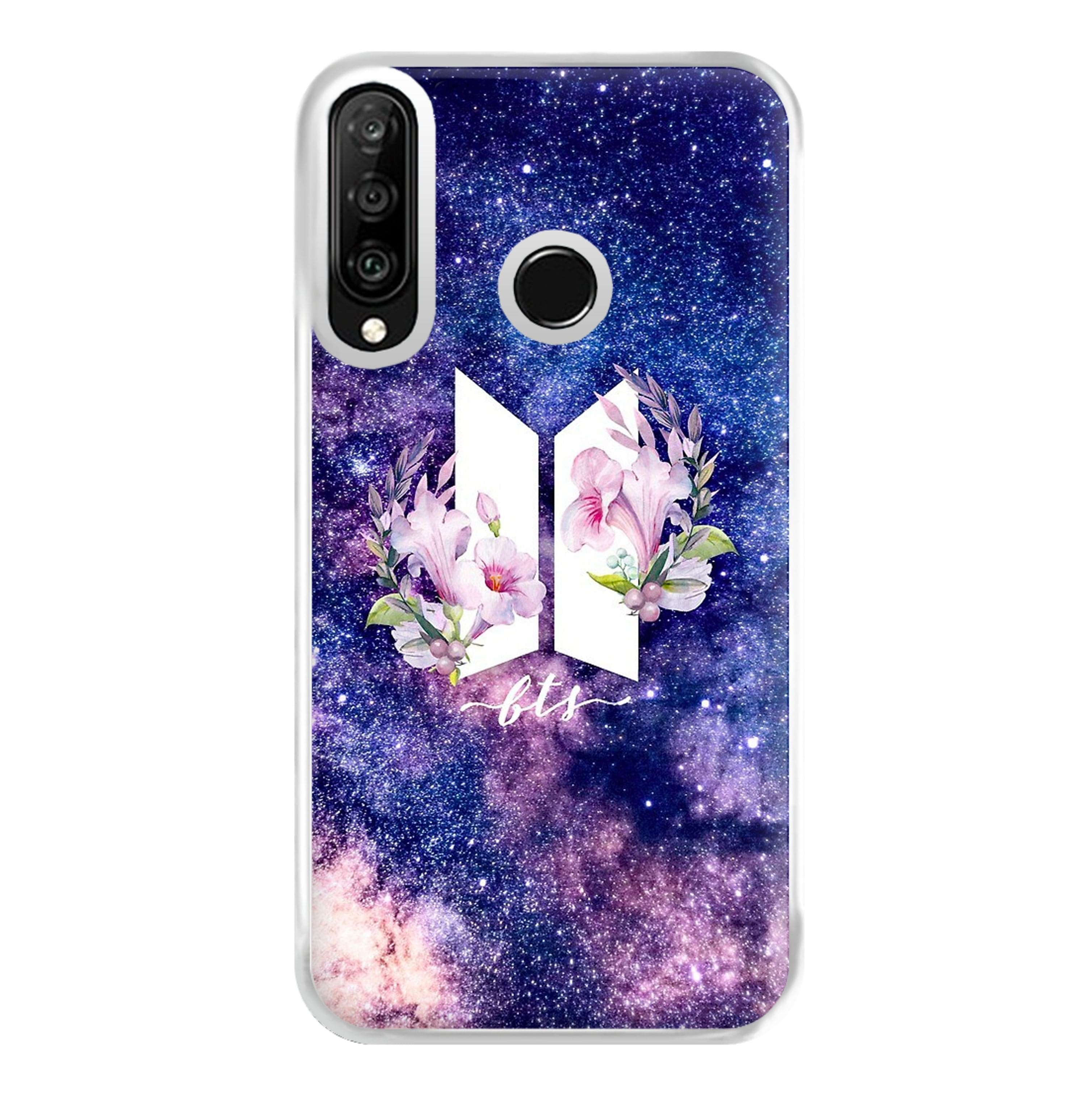 Galaxy Floral K-Pop Band Logo Phone Case