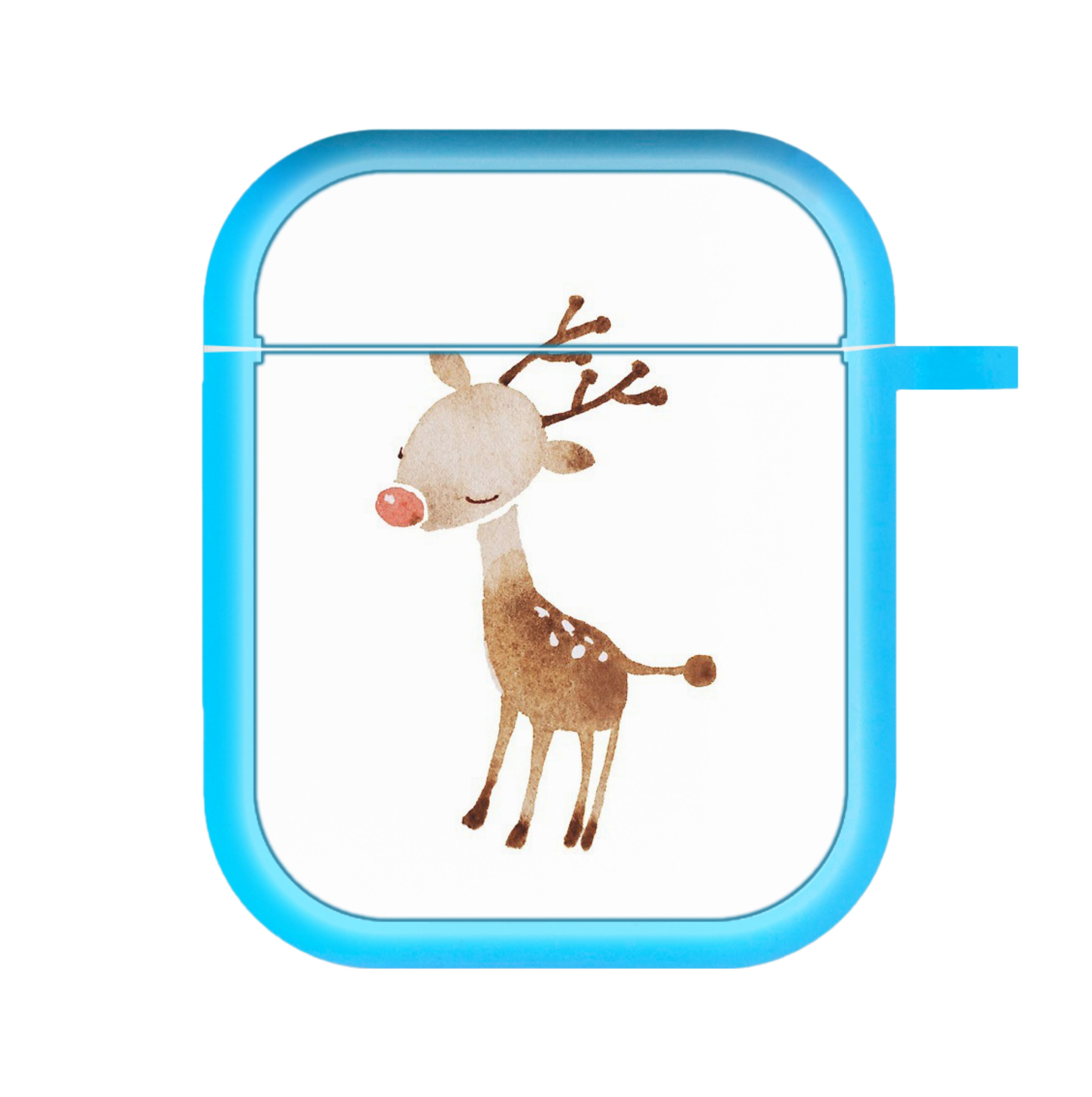 Watercolour Rudolph The Reindeer AirPods Case