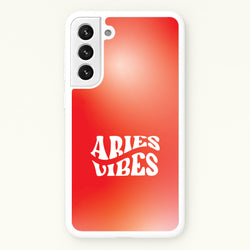 Aries Vibes Gradient Zodiac Galaxy S21 Plus Case