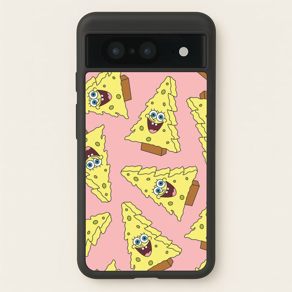 Christmas Tree Cartoon Sponge Pattern Google Pixel 8 Case