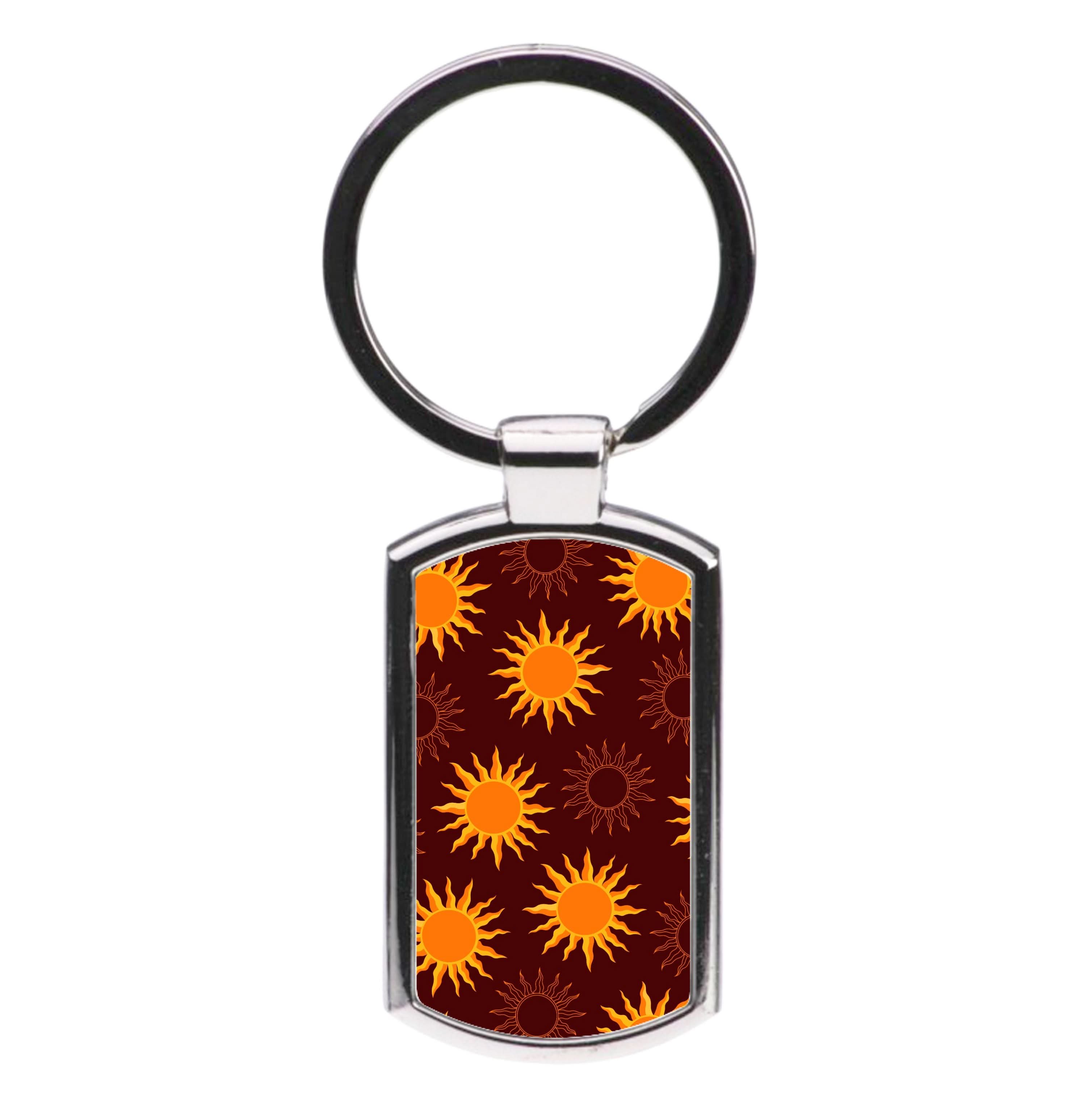 Vintage Sun Pattern Luxury Keyring