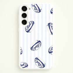 Dad Rugby Ball Pattern Galaxy S23 Case