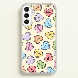 K-Pop Band Members Love Hearts Pattern Galaxy A36 Case