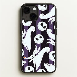 Skeleton Dog And Face Pattern iPhone 13 Case