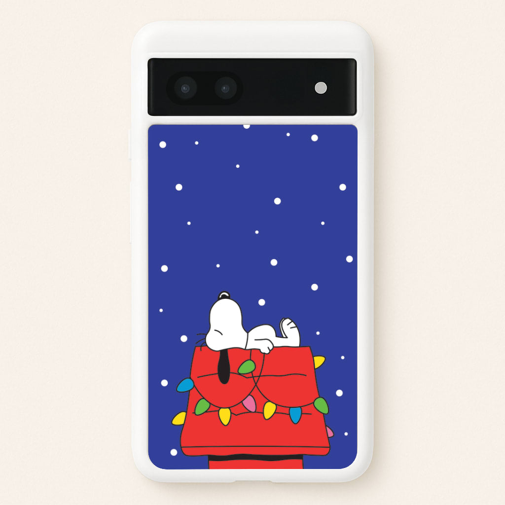 Cartoon Beagle Fairylights Google Pixel 6a Case