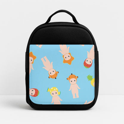 Angels Pattern Insulated Lunch Bag