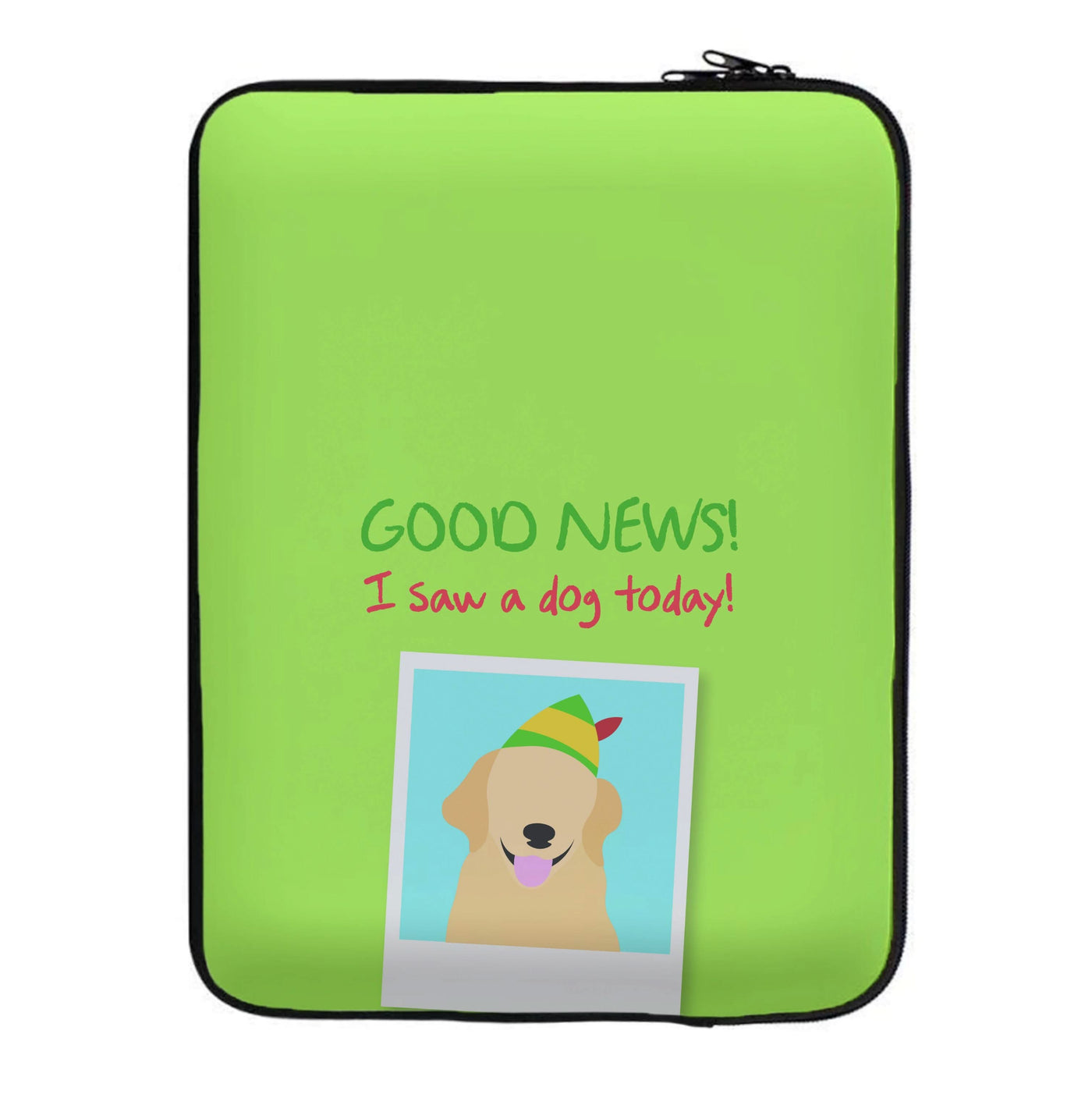 Good News I Saw A Dog Today Laptop Sleeve