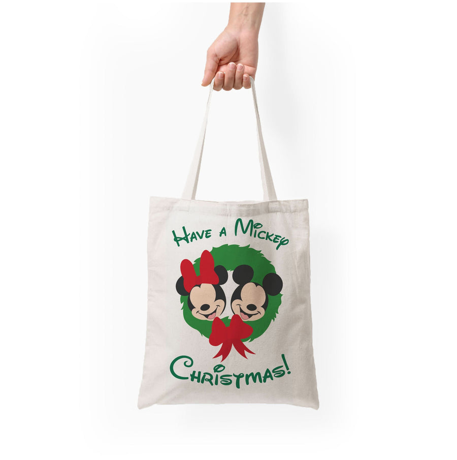 Have A Mickey Christmas Tote Bag