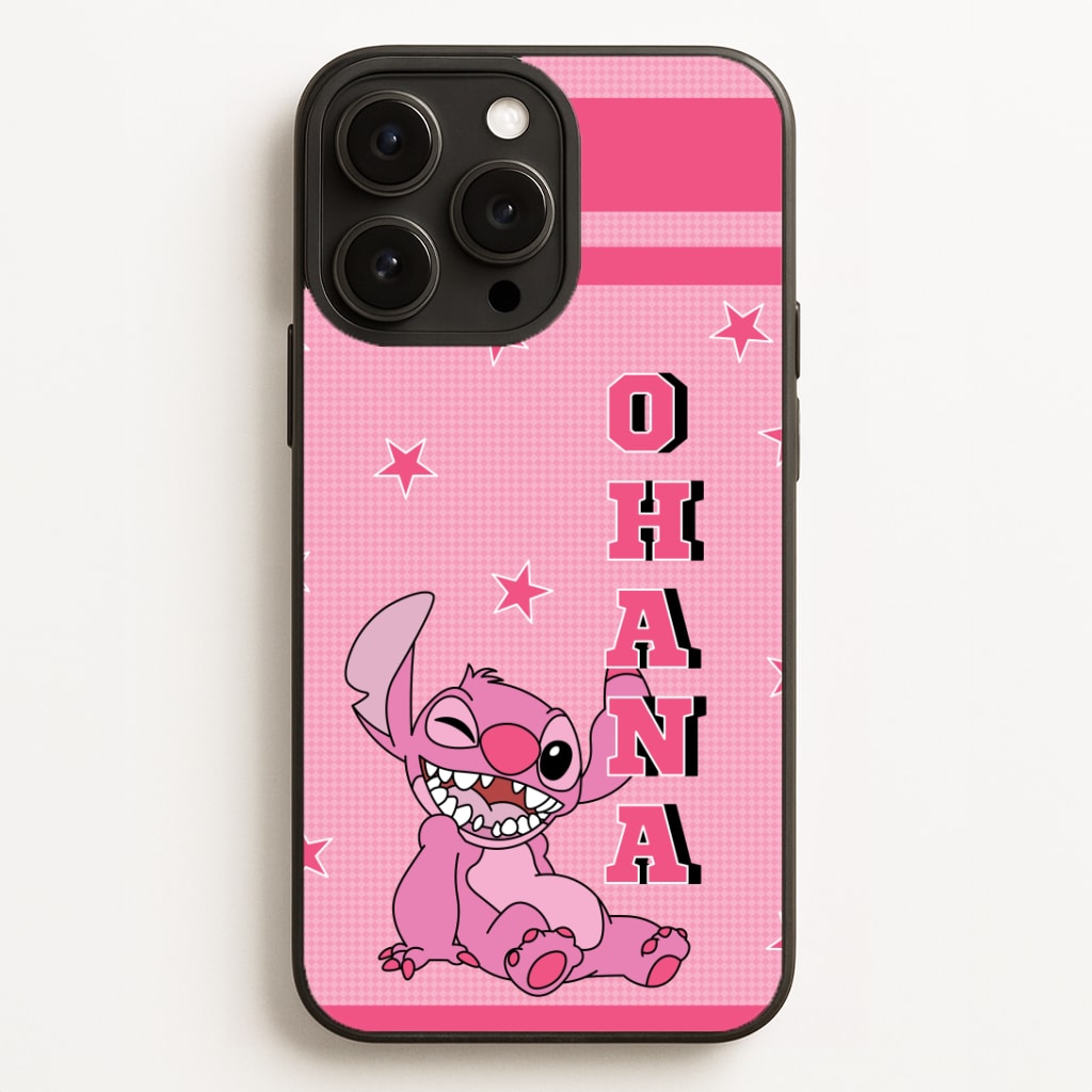 Pink Alien Ohana Phone Case
