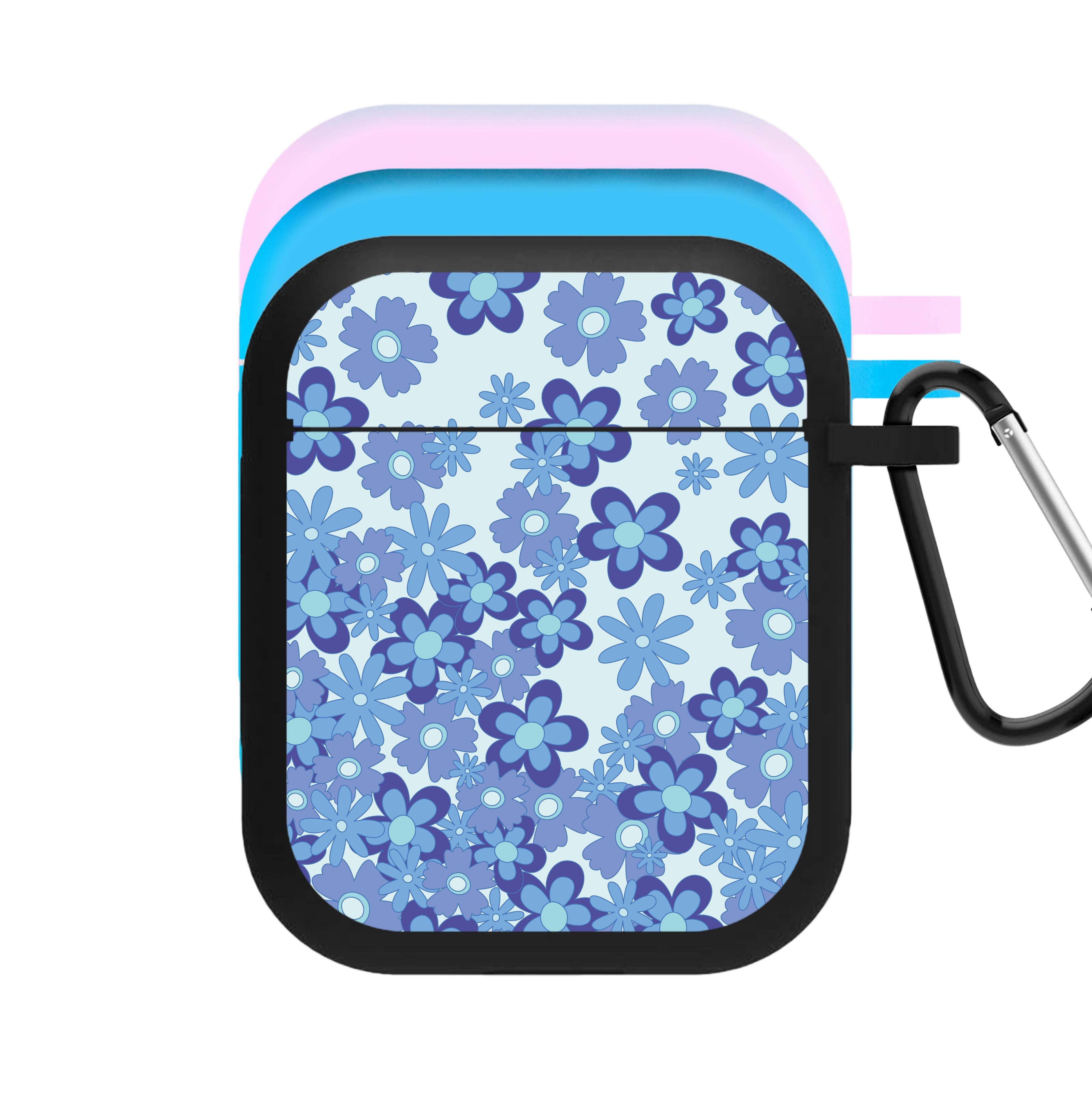 Blue Flowers - Floral Patterns AirPods Case