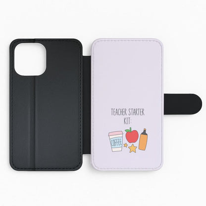 Teacher Starter Kit Flip Phone Case