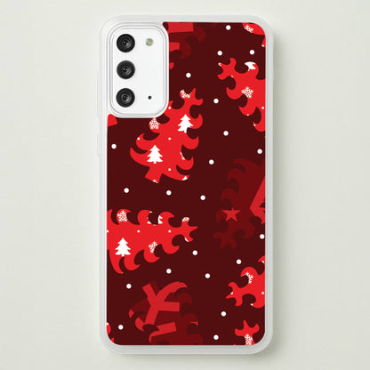Wrapping Paper Christmas Tree Pattern Galaxy Note 20 Case